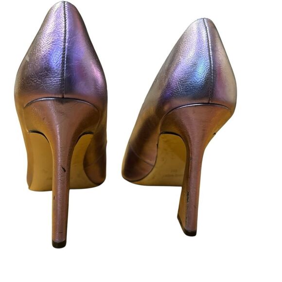Nine West Trendz Pointy Toe Metallic Lilac Purple Pumps Heels - Picture 6 of 10